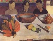 Paul Gauguin The Meal(The Bananas) (mk06) china oil painting reproduction